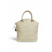 Pre-owned Fabric handbags Louis Vuitton Vintage , Beige , Dames