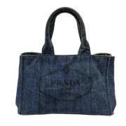 Pre-owned Denim prada-bags Prada Vintage , Blue , Dames