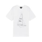 T-shirt A.p.c. , White , Heren