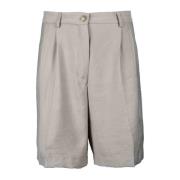 Rayon Blend Casual Shorts 8PM , Gray , Dames