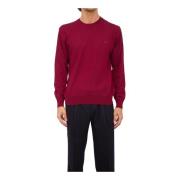 Bordeaux Gebreide C-Hals Trui Etro , Red , Heren