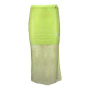 Elegante rok met elasthaanmix Patrizia Pepe , Green , Dames