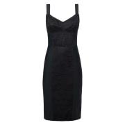 Zwarte Jurken en Jumpsuits Dolce & Gabbana , Black , Dames