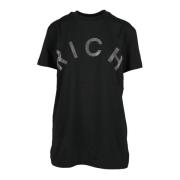 Katoenen T-shirt John Richmond , Black , Dames