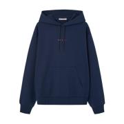 Navy Blauw Logo Sweater Marni , Blue , Heren