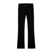 Zwarte Eclipse Flared Denim Jeans Zadig & Voltaire , Black , Dames