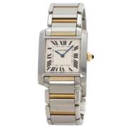 Pre-owned Stainless Steel watches Cartier Vintage , White , Heren