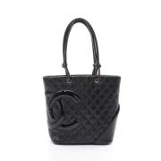 Pre-owned Leather chanel-bags Chanel Vintage , Black , Dames