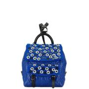 Pre-owned Leather backpacks Dior Vintage , Blue , Dames