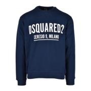 Katoenen Gebreide Trui Dsquared2 , Blue , Heren