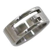 Pre-owned Metal rings Gucci Vintage , Gray , Dames