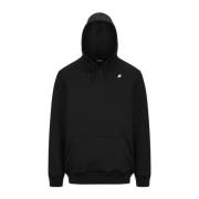 Zwarte Bernie hoodie trui K-Way , Black , Heren