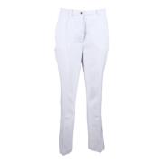 Stijlvolle Stretchy Polyester Spandex Broek Guess , White , Dames