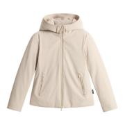 Tech Softshell Duck Down Parka Woolrich , White , Dames