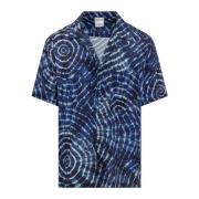 Soundwaves Shirt Marcelo Burlon , Blue , Heren