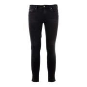 Zwarte Denim Dames Jeans Diesel , Black , Dames