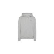 Katoenen Hoodie met Rits Sun68 , Gray , Heren