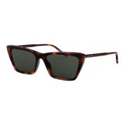 Mica Thin Zonnebril Saint Laurent , Brown , Dames