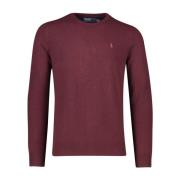 Bordeaux Merinowollen Trui Ralph Lauren , Red , Heren