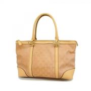 Pre-owned Canvas totes Gucci Vintage , Beige , Dames