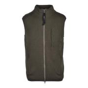 Wollen Vest Aspesi , Green , Heren