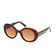 Zonnebril Swarovski , Brown , Dames