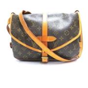 Pre-owned Canvas louis-vuitton-bags Louis Vuitton Vintage , Brown , Da...