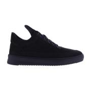 Heren Low Top Ripple Nubuck Zwart Filling Pieces , Black , Heren