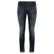 Donkere Denim Slim Fit Jeans Dondup , Blue , Heren