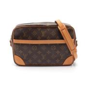 Pre-owned Canvas shoulder-bags Louis Vuitton Vintage , Brown , Dames