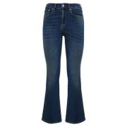 Slim Fit Katoen Denim Cropped Jeans Roy Roger's , Blue , Dames