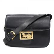 Pre-owned Leather shoulder-bags Celine Vintage , Black , Dames