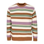 Gestreepte Crewneck Sweater Butterscotch Multi Obey , Multicolor , Her...