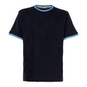 Korte mouwen ronde hals T-shirt Cashmere Company , Blue , Heren