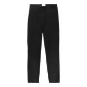 Velour Stretch Chino Pants Ceramica Tec Seductive , Black , Heren