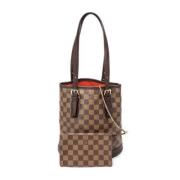 Pre-owned Canvas handbags Louis Vuitton Vintage , Brown , Dames