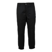 Casual katoenmix broek Armani Exchange , Black , Heren