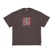 Milan Tee Bruin Ronde Hals Korte Mouw Regular Fit Iuter , Brown , Here...