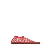 Mesh Ballet Flats met Square Toe Christopher Esber , Red , Dames