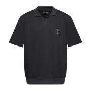 Polo met logo Giorgio Armani , Green , Heren