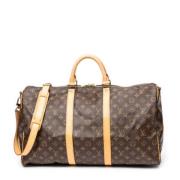 Pre-owned Canvas travel-bags Louis Vuitton Vintage , Brown , Dames