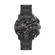 Zwarte Heren Quartz Analoog Horloge Police , Black , Heren