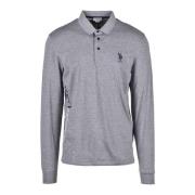 Katoenmix Polo Shirt U.s. Polo Assn. , Gray , Heren