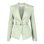 Elegante Linnen Blend Blazer Patrizia Pepe , Green , Dames