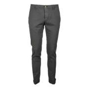 Katoen Elastaan Broek Mason's , Black , Heren