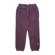 Fleece Trainingsbroek in Wijn HUF , Red , Heren