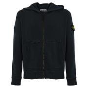 Blauwe Katoenen Hoodie Stone Island , Blue , Heren