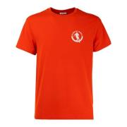 Heren T-shirt met Eigen Stijl Bikkembergs , Orange , Heren