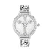 Zilveren Damesmode Horloge Police , Gray , Dames