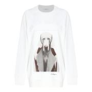 Witte Sweater Max Mara , White , Dames